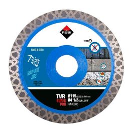 Rubi R30986 Disco Diamante Tvr Ø115 mm para Corte en Seco de Materiales Duros como Granito y Gres Porcelánico, Alta Velocidad y Resistencia