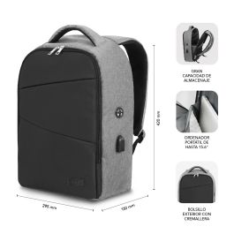 Mochila Antirrobo Secure V2 Ap Antitheft Backpack 16" Black