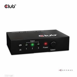 Club3D Switchbox HDMI 3 Entradas a 1 Salida 8K60Hz UHD