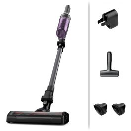 Rowenta RH1128WO Aspirador escoba X-Nano, inalámbrico, ligero, dunkelgrau/violett