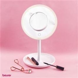 Beurer BS-45 Espejo Cosmético con Luz LED, Espejo de Aumento 5x, Giratorio 360°