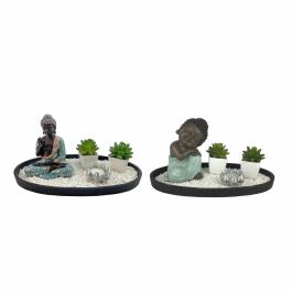 Figura Oriental DKD Home Decor Verde Blanco 16.5 x 15.5 x 32 cm (2 Unidades) Precio: 49.50000011. SKU: S3039641