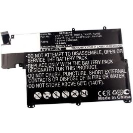 CoreParts Batería Portátil para Dell 49Wh Li-ion 14.8V 3300mAh Negra, compatible Inspiron 13z-5323 5323 Vostro V3360