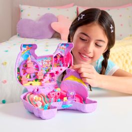 Mattel Cofre para Mini Muñecas Polly Pocket Gatito Piñata Partyland con 23 Accesorios Sorpresa