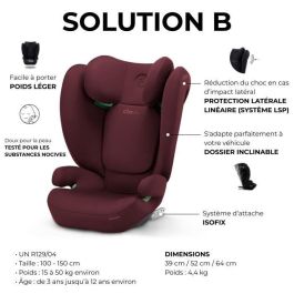 Cybex CYB4063846370795 Silla de Coche SEP B I-FIX Dynamic Grupo 2/3 Rojo