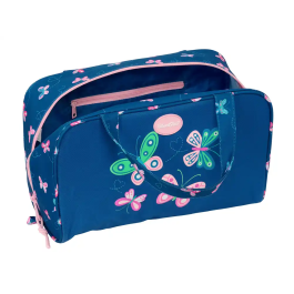 Neceser de Viaje BlackFit8 Mariposas Multicolor 31 x 14 x 19 cm