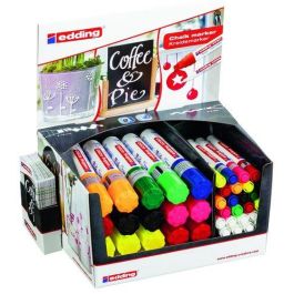 Marcador Tiza Liquida Edding Expositor De 44 (Window Marker) (20 Uds.4090 Y 24 Uds.4095) Precio: 223.50000024. SKU: B16PNKDYVJ