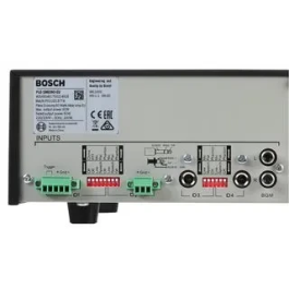 BOSCH PLE-1ME060-EU Amplificador Mezclador de 60W con 4 Micrófonos y Entrada de Música Ambiental