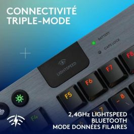 Teclado para juegos - inalámbrico - Logitech G - G915 TKL X - Interruptor Clicky - AZERTY - Negro Teclado para juegos - inalámbrico - Logitech G - G915 TKL X - Interruptor Clicky - AZERTY - Negro