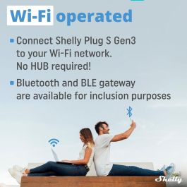 Shelly Enchufe Smart Plug S Gen 3 Blanco