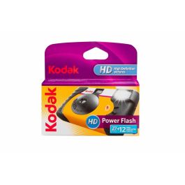 Kodak Power Flash Cámara Desechable ISO 800 con Flash Incorporado, 27 Fotos en Color, Película 35mm Kodak Power Flash Cámara Desechable ISO 800 con Flash Incorporado, 27 Fotos en Color, Película 35mm