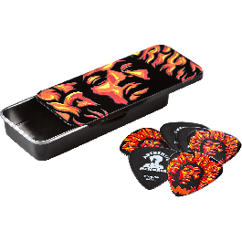 DUNLOP 8006 Caja 6 Púas Signature Jimmy Hendrix Voodoo Fire