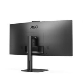 AOC CU34V5CW/BK Monitor Curvo VA 34" UWQHD 1500R con Webcam Windows Hello, USB-C 65W, 100Hz y Altura Ajustable AOC CU34V5CW/BK Monitor Curvo VA 34" UWQHD 1500R con Webcam Windows Hello, USB-C 65W, 100Hz y Altura Ajustable