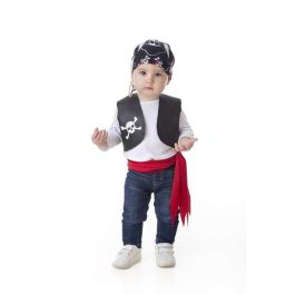 Creaciones Llopis Disfraz Pirata para Bebé, Incluye Chaleco, Pañuelo y Fajín, Talla 1-2 Años (Edad Mínima 1 Año), Color Negro Creaciones Llopis Disfraz Pirata para Bebé, Incluye Chaleco, Pañuelo y Fajín, Talla 1-2 Años (Edad Mínima 1 Año), Color Negro