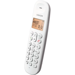 Logicom Teléfono Inalámbrico Fijo DECT ILOA 155T Taupe con Contestador Automático