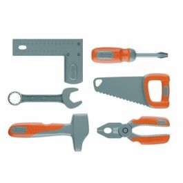 Smoby SMO3032163609407 - Black & Decker Caja de Herramientas con 6 Herramientas, para Niños de 3+ Años