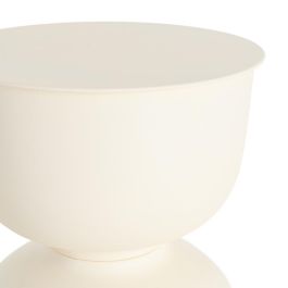 Mesita Blanco Roto Acero 38 X 38 X 52 cm