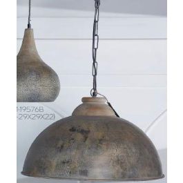 DKD Home Decor Lampara Techo Vintage E27 Metal Madera Marron Gris 62x62x62 cm Precio: 120.50000017. SKU: B122YRPTGD