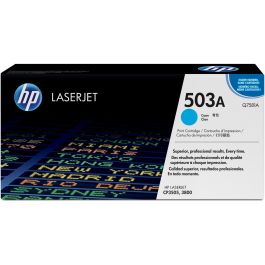 HP 503A Cartucho de Tóner Original Cian LaserJet para Oficina y Documentos Profesionales con Color Vívido y Calidad Fotográfica, Fiabilidad Óptima. Precio: 83.49999944. SKU: S8410092