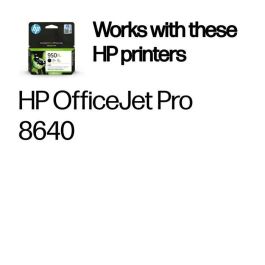 HP 950XL Cartucho de Tinta Original Negro Alto Rendimiento, Ideal para Pequeñas Empresas con Documentos Profesionales Nítidos y Duraderos