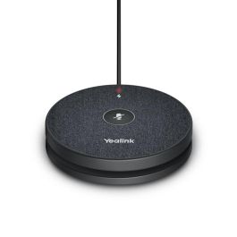 Yealink VCM36-W Micrófono Inalámbrico para Videoconferencia, Recogida de Voz de 6 Metros 360°, Tecnología Noise Proof