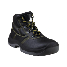 Deltaplus Botas de seguridad en piel crupón S1P SRC, suela PU bi-densidad, color negro, talla 39