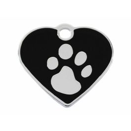 Placa identificativa Imarc Heart Negro Plateado Precio: 12.50000059. SKU: B1DRA3PSK7