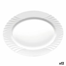 Fuente de Cocina Bormioli Rocco Ebro Ovalado Blanco Vidrio (36 cm) (12 Unidades) Precio: 43.49999973. SKU: S2708786