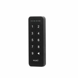 Nuki Teclado de código numérico para control de acceso sin llaves. Crea códigos personalizados para familiares, amigos, invitados – Negro