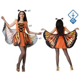 Disfraz de Mariposa Naranja para Mujer Adulto | Incluye Vestido y Accesorio para la Espalda | Talla XS-S - Carnaval Disfraz de Mariposa Naranja para Mujer Adulto | Incluye Vestido y Accesorio para la Espalda | Talla XS-S - Carnaval