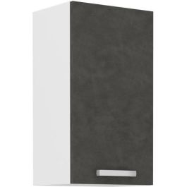 Armario alto con 1 puerta batiente - Gris mate - L 40 x P 31,6 x 72 cm - LASSEN Armario alto con 1 puerta batiente - Gris mate - L 40 x P 31,6 x 72 cm - LASSEN