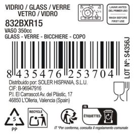 Vaso Festo Luster 350 cc - La Mediterranea (36 Unidades)