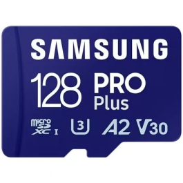 Samsung Tarjeta de Memoria PRO Plus 2023 microSDXC 128GB U3 V30 A2 180MB/s Lectura / 130MB/s Escritura Precio: 28.49999999. SKU: B14AH2CBEX
