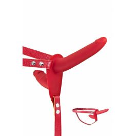 Consolador con arnés Fetish Tentation Rojo 15,5 cm Consolador con arnés Fetish Tentation Rojo 15,5 cm