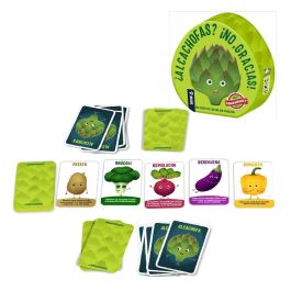 Devir ¿Alcachofas? ¡No Gracias! Juego de Mesa y Cartas. Apto para Mayores de 10 Años. Edición Completa en Español con Componentes de Cartón y Plástico.