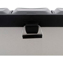 Papelera Contenedor Q-Connect Metalica Con Tapadera De Plastico Y Pedal 3 Depositos 45 L 605x340x485 mm