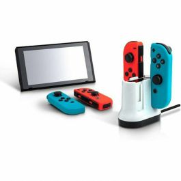 PDP Cargador PDP0708056067564 para 2 pares de mandos Joy-Con de Nintendo Switch - Blanco