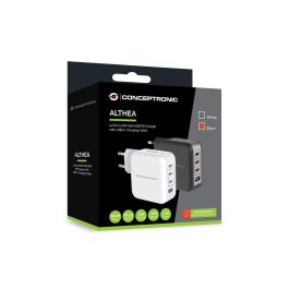 Cargador Pared Conceptronic Althea18B 100 W 3X Cargador Pared Conceptronic Althea18B 100 W 3X