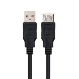 Nanocable Cable de Extensión Alargador USB 2.0, Conectores Tipo A Macho a Tipo A Hembra (A/M-A/H), 1 Metro, Color Negro, Certificado RoHS Nanocable Cable de Extensión Alargador USB 2.0, Conectores Tipo A Macho a Tipo A Hembra (A/M-A/H), 1 Metro, Color Negro, Certificado RoHS