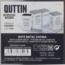 Bote de metal para pasta Quttin 10.5x15 cm (12 Unidades) Bote de metal para pasta Quttin 10.5x15 cm (12 Unidades)