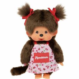Bandai MON3701405828028 Mono de peluche Monchhichi con delantal de flores 20 cm