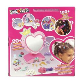 Fun Lockets Espejo Secreto con Compartimentos para Niñas +4 Años | Incluye +20 Sorpresas y Aplicador de Brillos para el Pelo Fun Lockets Espejo Secreto con Compartimentos para Niñas +4 Años | Incluye +20 Sorpresas y Aplicador de Brillos para el Pelo