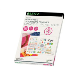 Leitz Bolsa de plastificar DIN A4 alta velocidad, cierre lado más largo, 125 micras, caja de 100 unidades Precio: 40.5229. SKU: B1FV7DKZQD