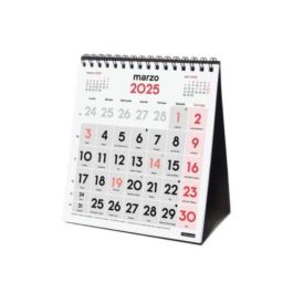 Finocam Calendario De Sobremesa Números Grandes XS-140x150 mm Neutro 2025