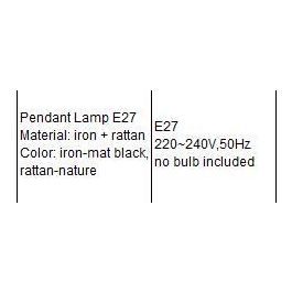 Lampara Techo Urban DKD Home Decor Negro Marron 50 x 42 x 50 cm