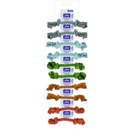 Nayeco Juguete Perro Ristra Cuerda Dental Suave Higiene Dental Fortalece Mandíbula Reciclado Todas Edades 30 cm 10 Unidades