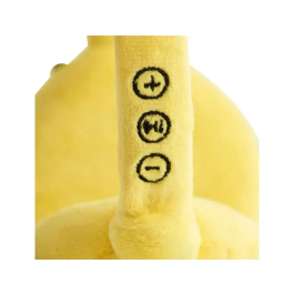 Wondee Auriculares Bluetooth de Peluche Squishmallows Sunny para Niños, Ajustables y Cómodos