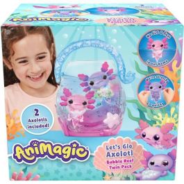 Goliath GOL8720077326170 - Animagic Pack Doble de Ajolote con Acuario de Burbujas - Rosa/Morado - 4+ Años