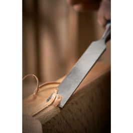 STANLEY 4 ABS Cinceles de Madera Set de 4 piezas (6, 12, 18, 25 mm) con Aceite, Piedra y Mango Polipropileno Irrompible