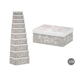 Set 10 Cajas Estrellas Gris Pincello 37X17CM (2 Unidades) Precio: 50.88999971. SKU: B1JZJDBGD8